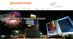 Desktop Screenshot of bentenghotelpku.com
